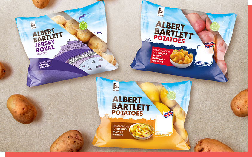 3 packs of Albert Bartlett potatoes